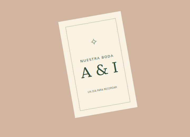 Ilustración conceptual de una invitación de boda